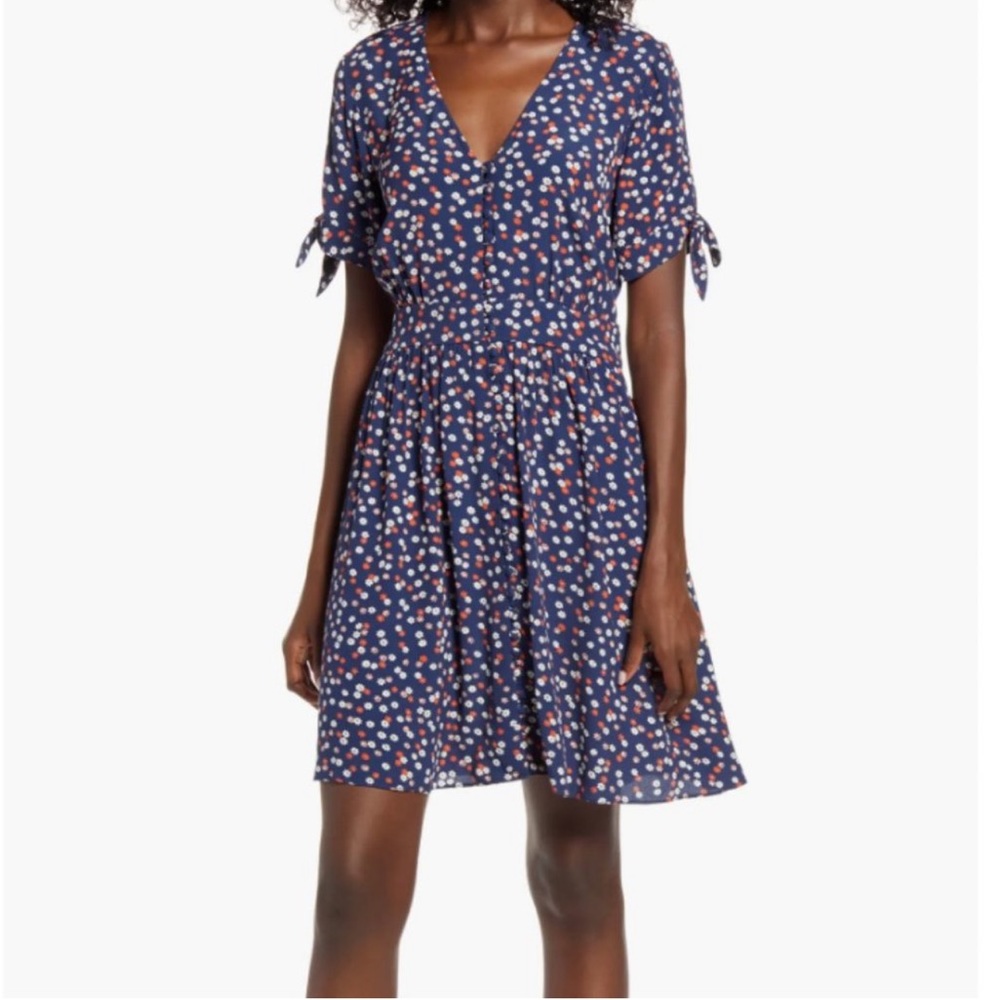 Madewell Tie Sleeve Daisy Dress